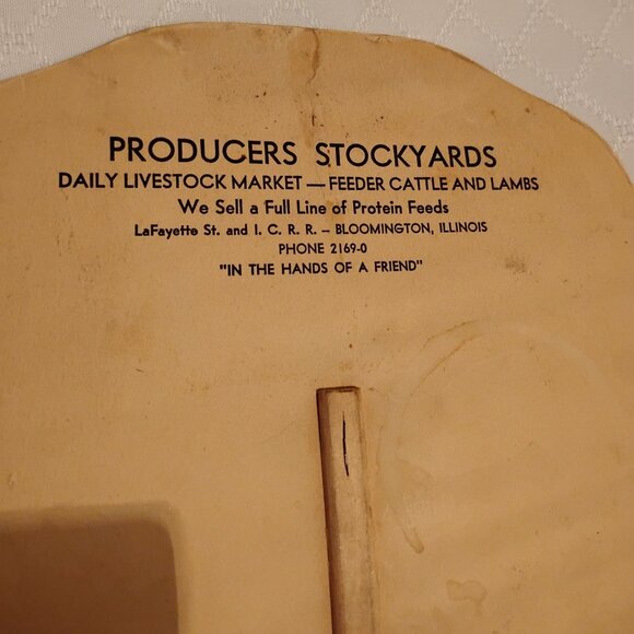 Antique Advertising Fans Circa 1930's - Picture 5 of 9